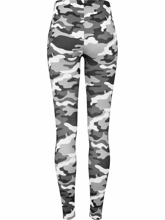 Women's Long Training Legging High Waisted Snow Camo