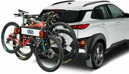 Cruz Frame 3 Car Bike Tow Hitch Rack for 2 Bikes