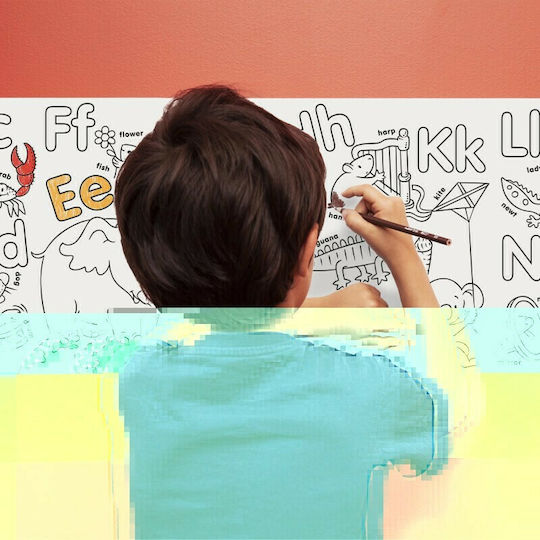 Carioca Coloring Roll Painting Set ABC Roll & Colored Pencils 198x30cm 8pcs