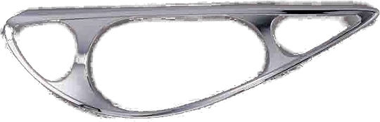 Autoline Car Headlight Eyebrows for Peugeot 206 '03