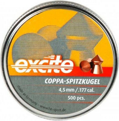 H&N Sport Excite Coppa Spitzkugel Pellets Luftgewehr 4.5mm 500pcs 500 Stück