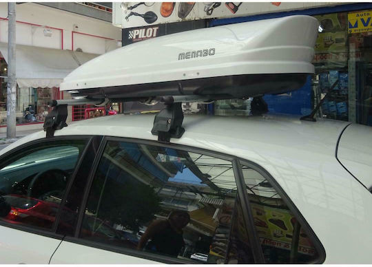 Menabo Mania Dachbox Für Autos 400lt Weiße Glänzende