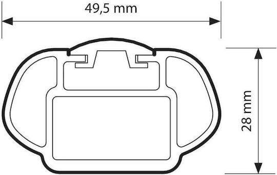Nordrive Autodachträger Aluminium Box 430 für Skoda Rapid 5D 2013+ mit Dachträgerfüßen und Schloss