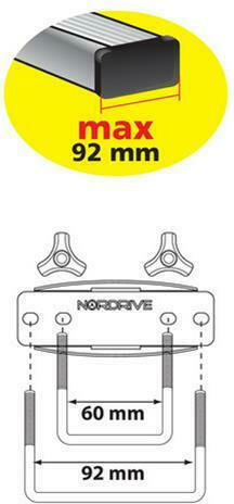 Nordrive Cutie Portbagaj De Plafon Auto Box 530D Cu Deschidere Dublă 530lt Argint Lucios