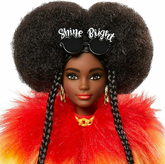 Barbie Rainbow Coat Κούκλα Extra για 3+ Ετών