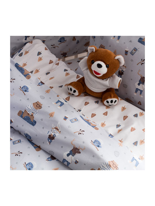 Vesta Home Woodland Βρεφικό Κουβερλί από Πολυεστέρα Ciel 120x160cm