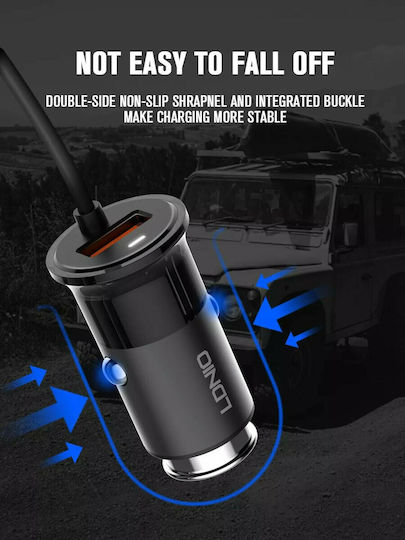 Ldnio C61 Car Charger 35W with Ports 4xUSB-A Black Color