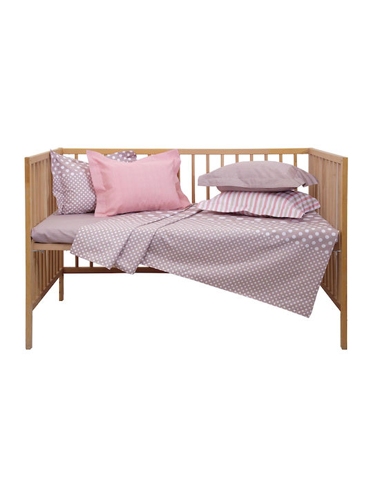 Anna Riska Mix & Match Πάπλωμα Κούνιας Ροζ 110x150cm
