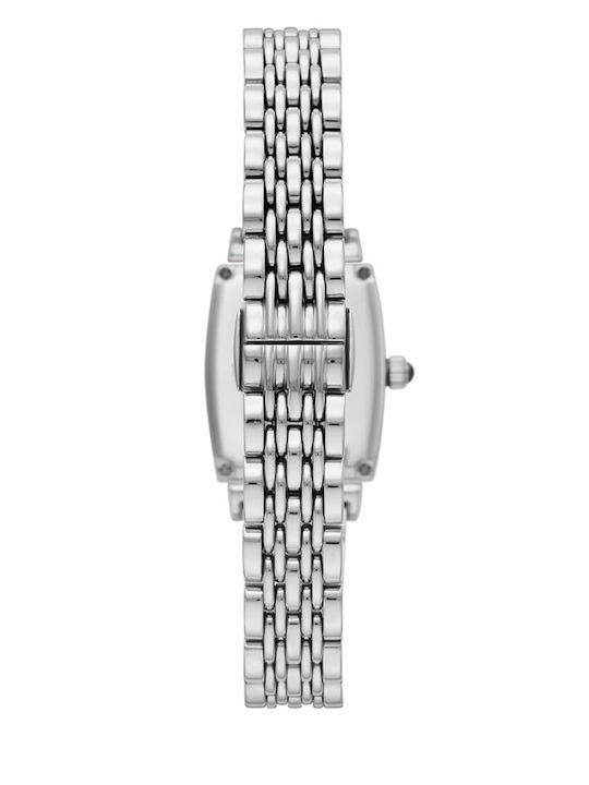 Emporio Armani Gianni Γυναικείο Ρολόι 26mm Μπαταρίας με Ασημί Μεταλλικό Μπρασελέ