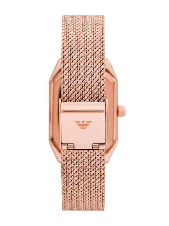 Emporio Armani Gioia Women's Watch with Pink Gold Metal Bracelet