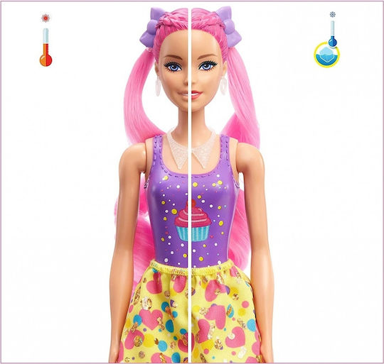 Barbie Hair Swaps Glittery Pink Puppe Color Reveal für 3+ Jahre alt+ Jahre
