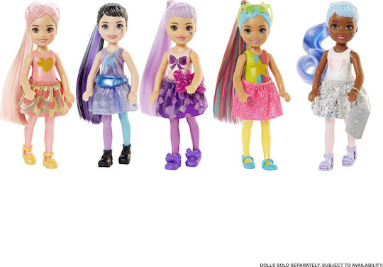 Barbie Chelsea Shimmer Series Кукла Цветно разкриване за 3+ години+ години (Различни Видове) 1 бр.