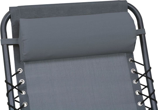 vidaXL Pernă Pentru Pat De Soare Cu Spătar Gri 40x40cm