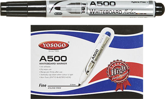 Justnote Whiteboard Marker 2.5mm Aspropinaka, (Μiscellaneous Colours)