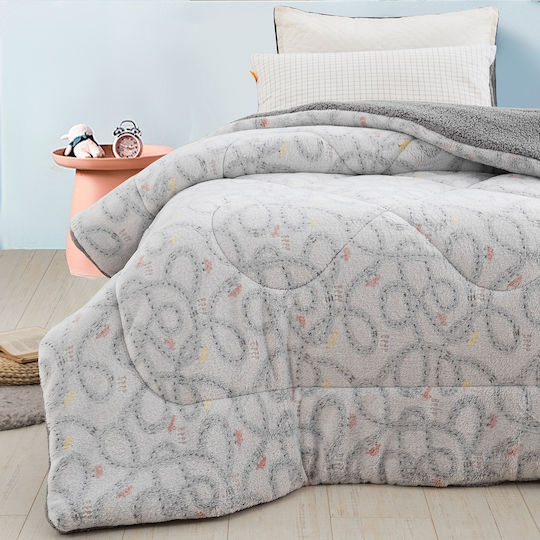 Palamaiki Kinderbettdecke Leuchtend Einzel Trip Gray 160x220cm