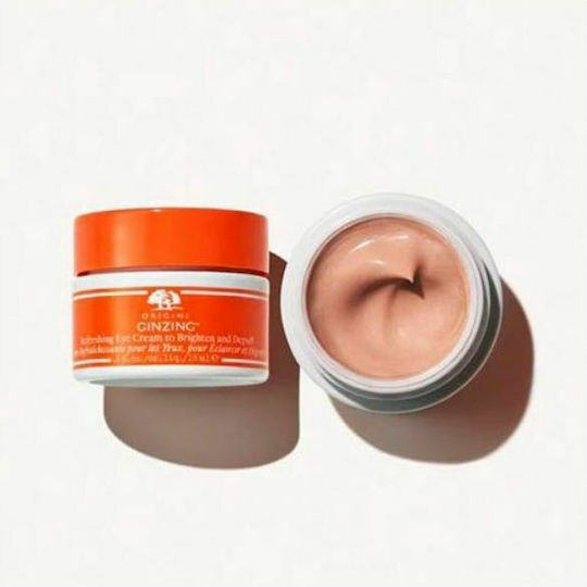 Origins Ginzing Eye Cream for Moisturizing & Dark Circles With Color Warm 15ml