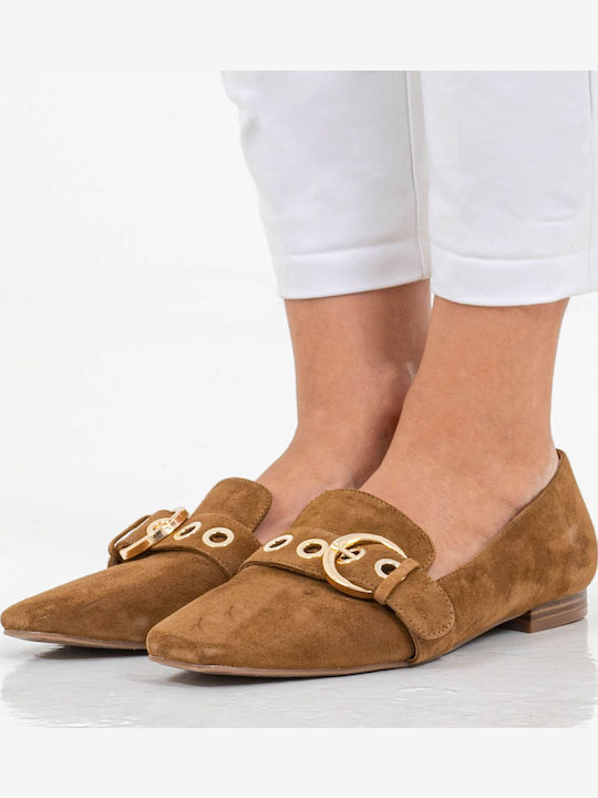 Alaya Women's Loafers in Tabac Brown Color