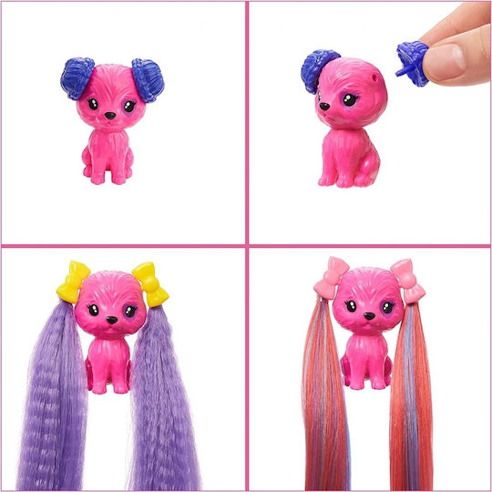 Barbie Hair Swaps Glittery Blue Puppe Color Reveal für 3+ Jahre alt+ Jahre