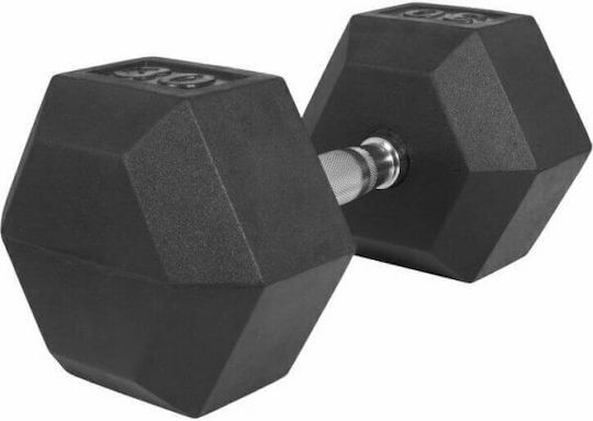 inSPORTline 22094 Hexagon Rubber Dumbbell 1 x 30kg