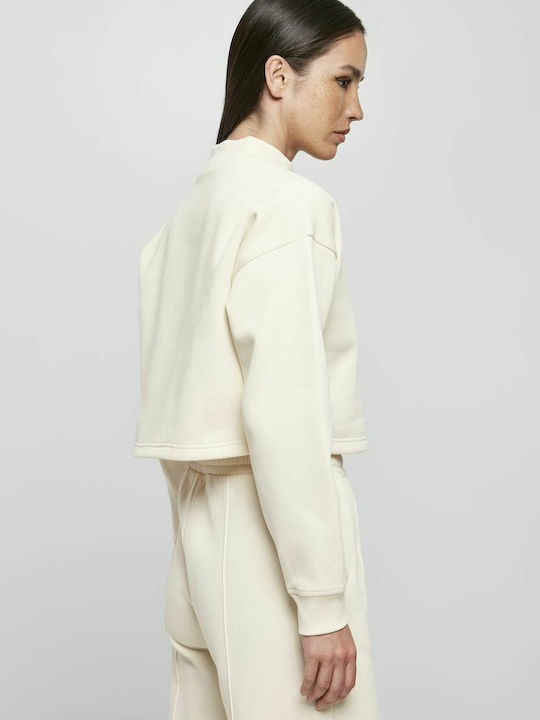 Cropped Women's Sweatshirt White