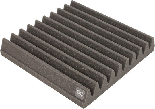 EQ Acoustics Classic Tile Material De Tratamente Audio Frunză (8 Bucăți) În Design Wedge 60cm x 60cm x 50mm În Culoare Gri