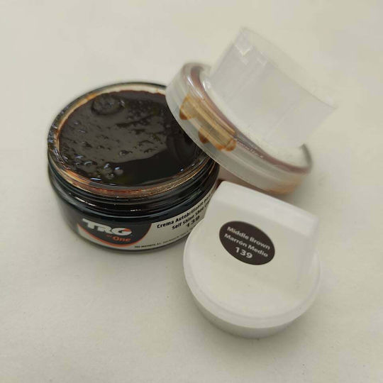 TRG the One Cream Kit Dye for Leather Shoes Medium Brown 50ml