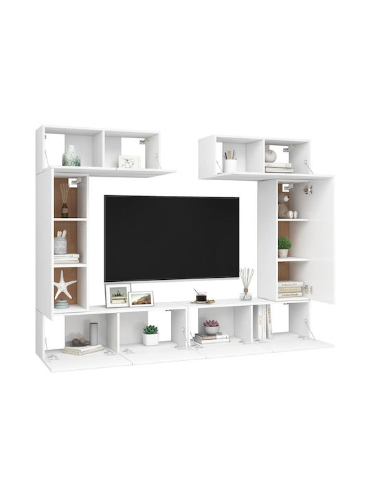 Living Room TV Unit Λευκό L100xW30xH30cm