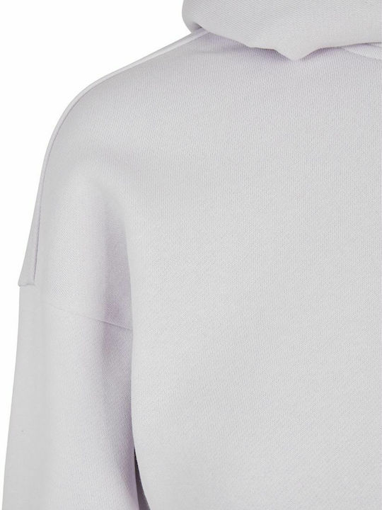 Gekürzt Damen Sweatshirt Kapuzen Gray