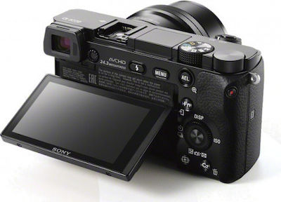 Sony Mirrorless Φωτογραφική Μηχανή α6000 Crop Frame Kit (E PZ 16-50mm F3.5-5.6 OSS) Black
