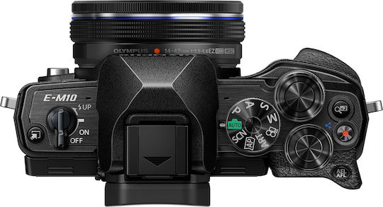 Olympus OM-D E-M10 Mark IV Mirrorless Φωτογραφική Μηχανή Kit (ED 14‑42mm F3.5‑5.6 EZ Pancake) Μαύρη