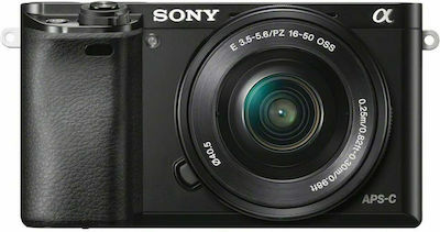 Sony α6000 Безогледален Фотоапарат Body Черна