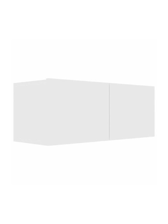 Wand Wohnzimmerschrank aus Spanplatte Weiß 60x30x30cm