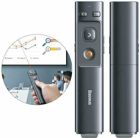 Baseus Präsentierer Orange Dot mit Rot Laser und Slideshow-Tasten
