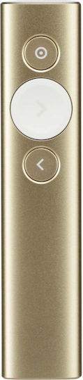 Logitech Präsentierer Spotlight Slate und Slideshow-Tasten in Gold Farbe