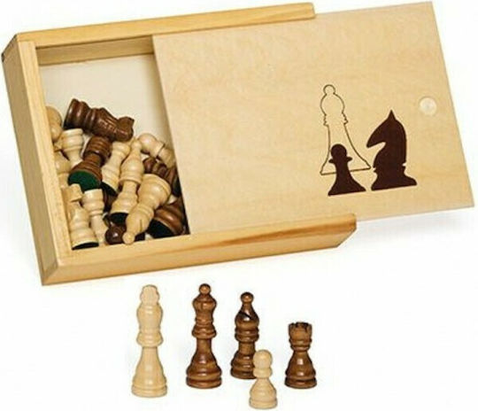Dal Negro Holz-Schachfiguren 7.5cm