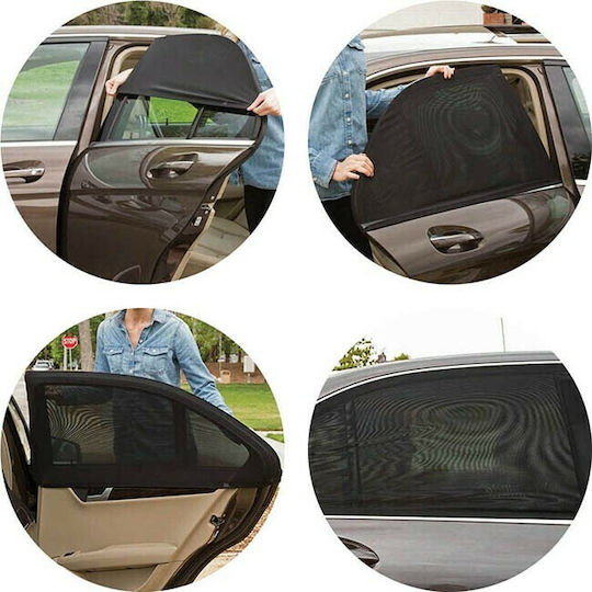 Feral Car Side Sunshades Sunshade Tinted Black 100x54cm 2pcs
