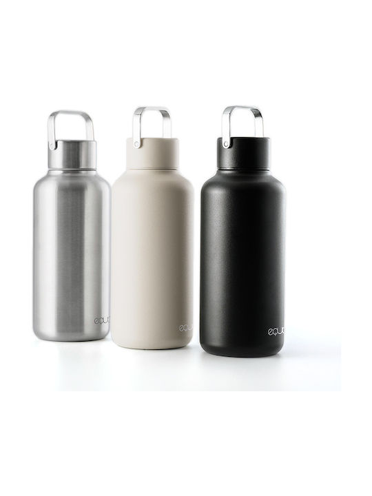 Equa Timeless Stainless Steel Water Bottle 600ml Silver