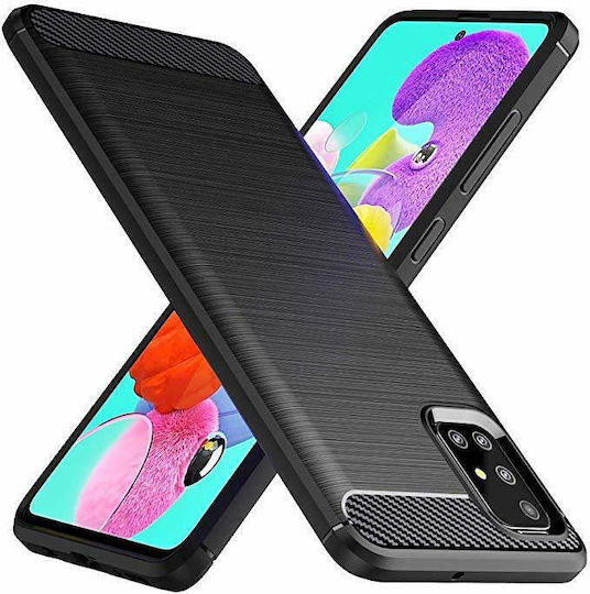 Hurtel Back Cover Σιλικόνης Μαύρο (Galaxy A51)
