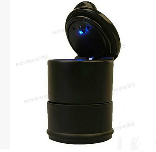 Autoline Пепелник за кола Кола пепелник със синя LED светлина