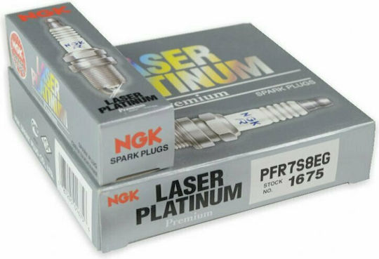 NGK Car Spark Plug PFR7S8EG Platinum for Audi - Seat - Skoda - Vw 4 pieces 1675 4pcs