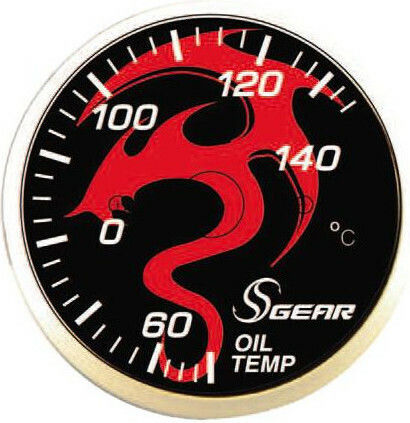 Autoline Space Gear Car Oil Temperature Analog Instrument 58mm