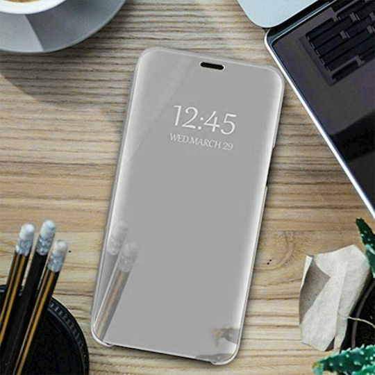 Clear View Book Plastic Silver (Redmi Note 8T)