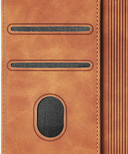 Bodycell PU Leather Book Δερματίνης Καφέ (Redmi Note 6 Pro)