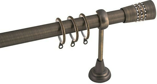 Frans Ausziehbar Metallisch Vorhangstange A4 Φ25mm 140-250cm Frans Ausziehbar Metallisch Vorhangstange A4 Φ25mm 140-250cm