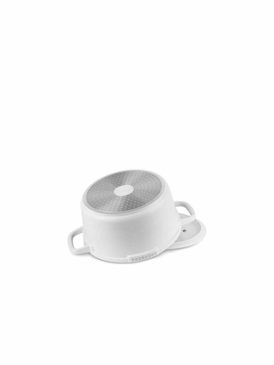 Edenberg Cookware Set of Aluminum with Non-stick Coating White 12pcs