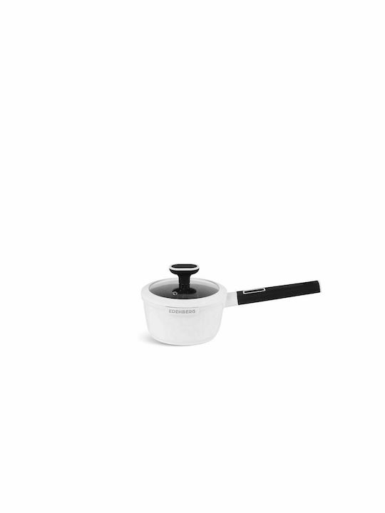 Edenberg Cookware Set of Aluminum with Non-stick Coating White 12pcs