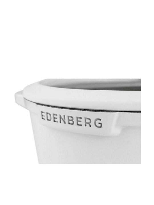 Edenberg Cookware Set of Aluminum with Non-stick Coating White 12pcs