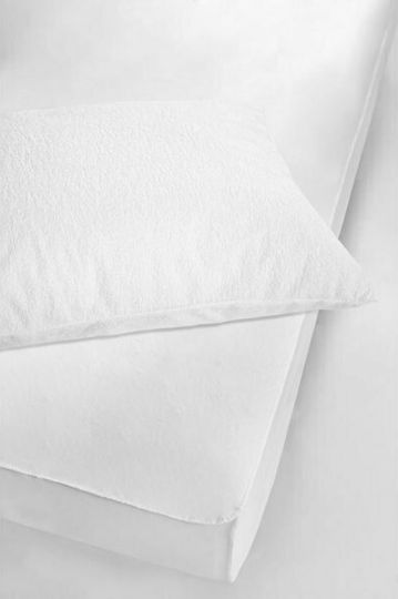 La Luna Protective Cover Semi-double Waterproof with Skirt Dry Sleep White 120x200+35cm