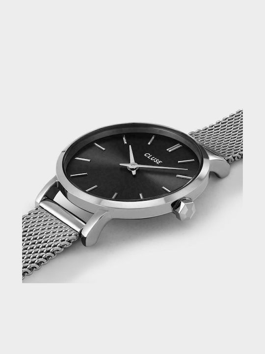 Cluse Boho Chic Petite Damen Uhr mit Silber Metallarmband