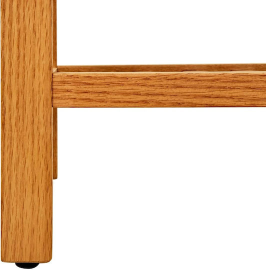Shoe Organizer with 3 Shelves Oak 50x27x60cm